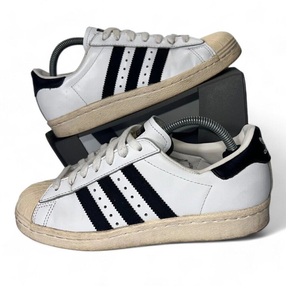 Adidas Superstar 80s White / Black G61070 Men's 5‎ Women's 6